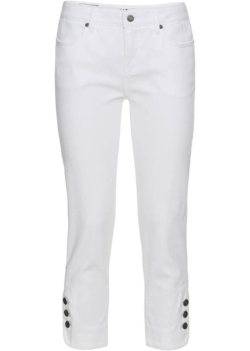 Slim Fit Jeans Mid Waist, cropped