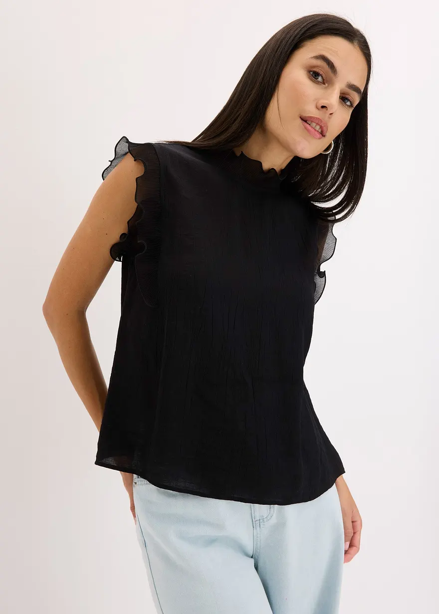 Bluse mit Volants