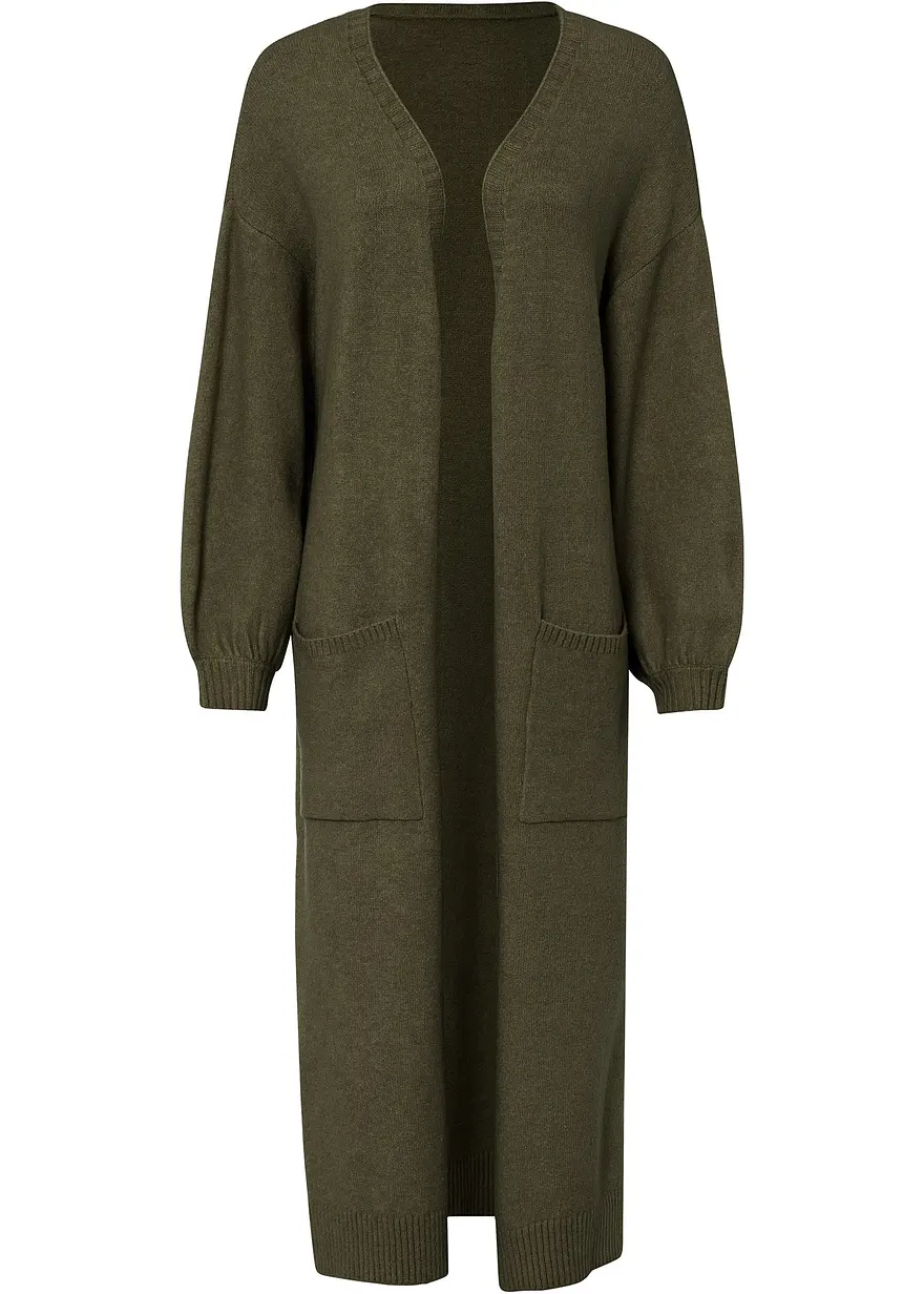 Oversize-Strickjacke in Midilänge