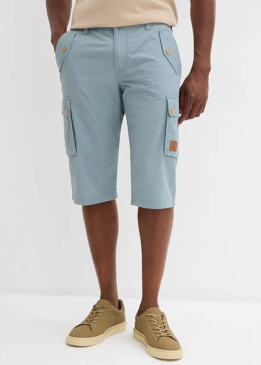 Cargo-Bermuda aus reiner Baumwolle, Regular Fit