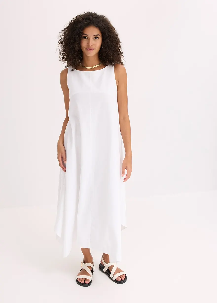Trägerkleid aus feinem Viskose-Mix