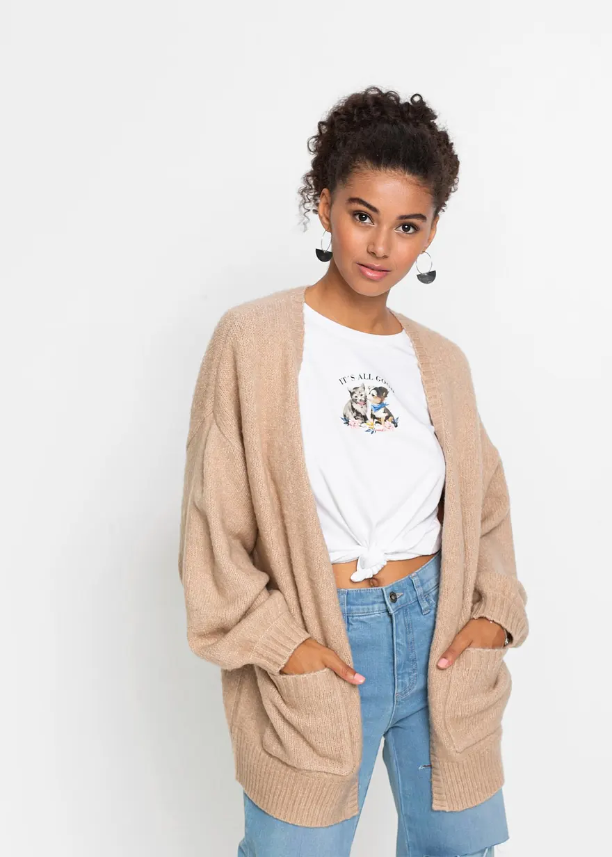 Oversize-Strickjacke