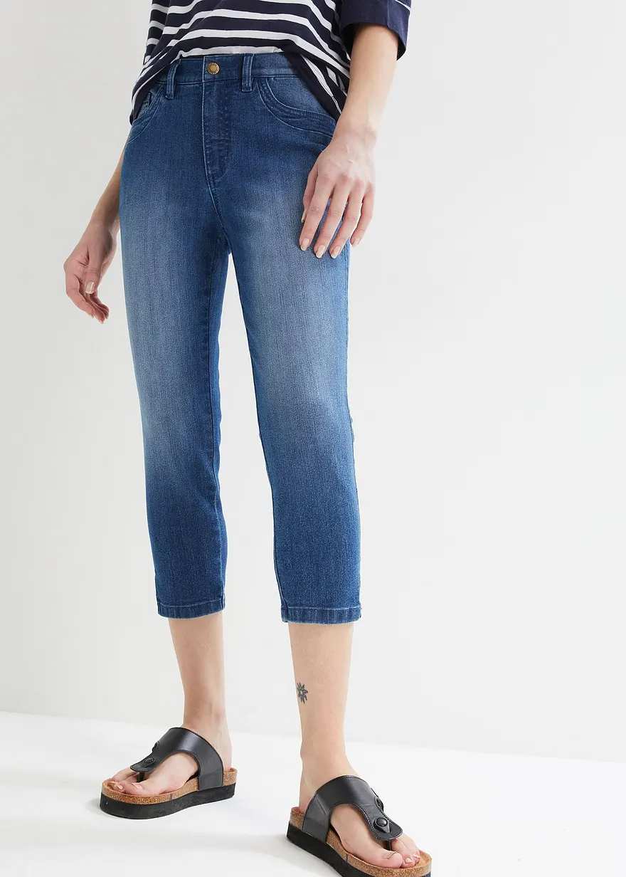Capri-Jeans Slim, Mid Waist (2er Pack)