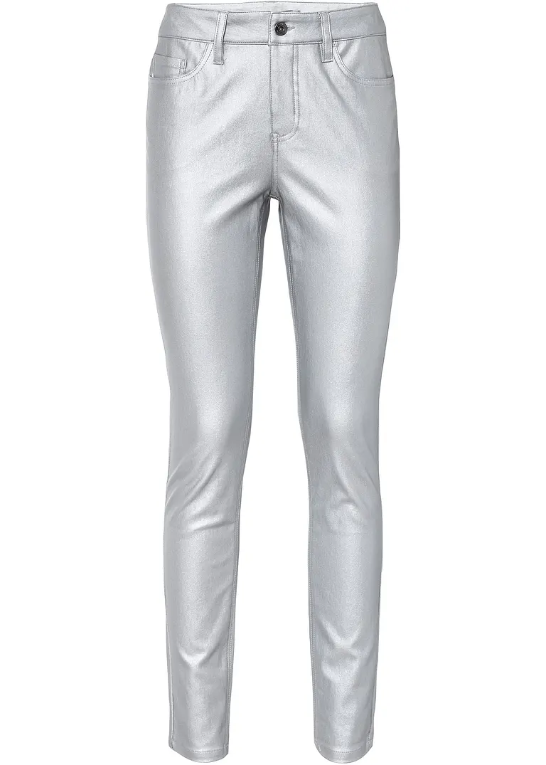 Lederimitat-Cargohose