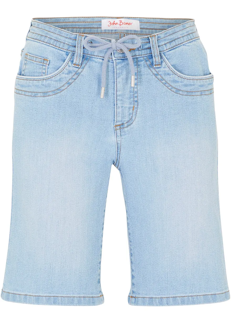 Jeans Bermuda Slim Fit Mid Waist