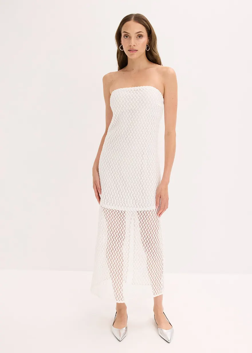 Off-Shoulder-Kleid mit Spitze