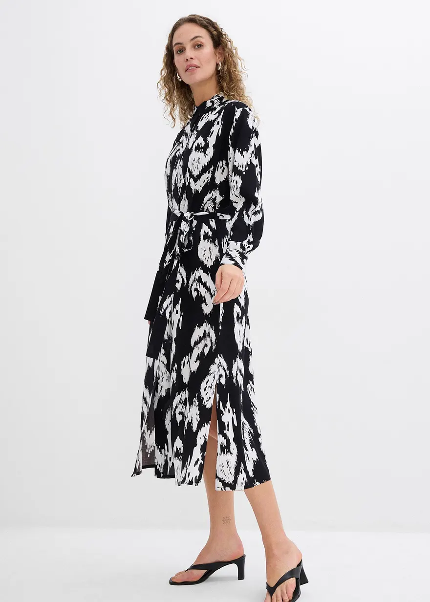 Blusenkleid aus fließender Viskose