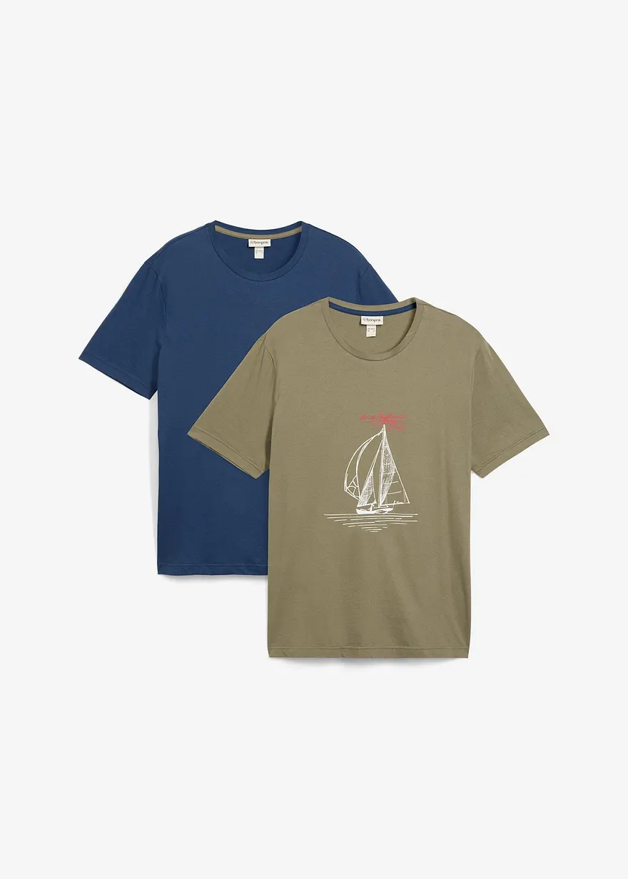 T-Shirt (2er Pack) aus reiner Bio-Baumwolle