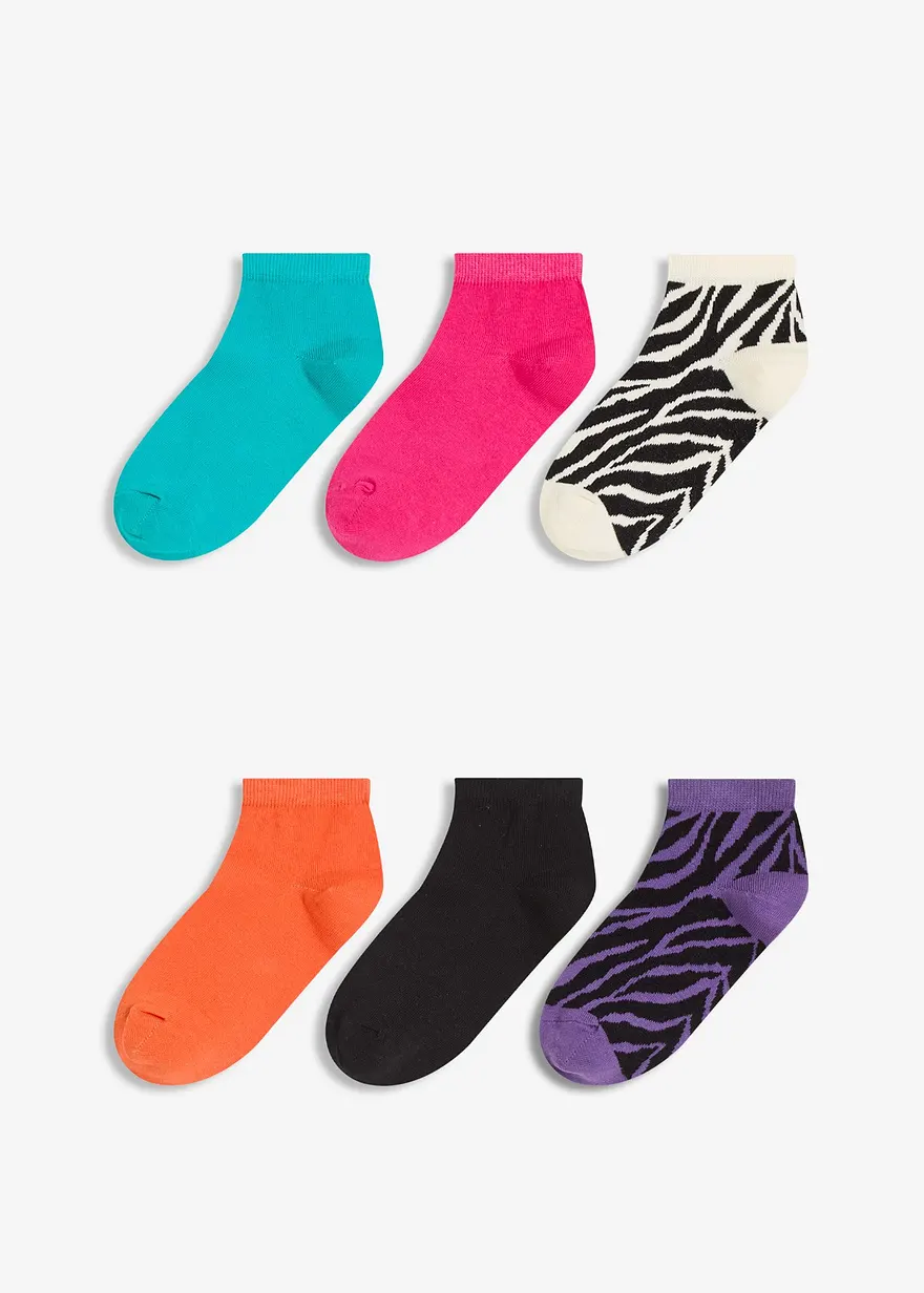 Kurzsocken mit Bio-Baumwolle (6er Pack)