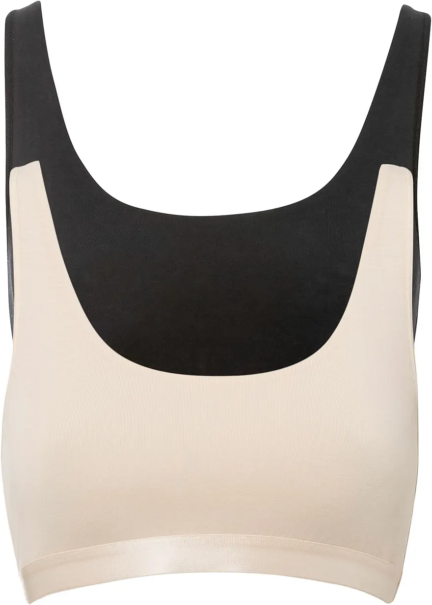 Bustier mit Bio-Baumwolle (2er Pack)