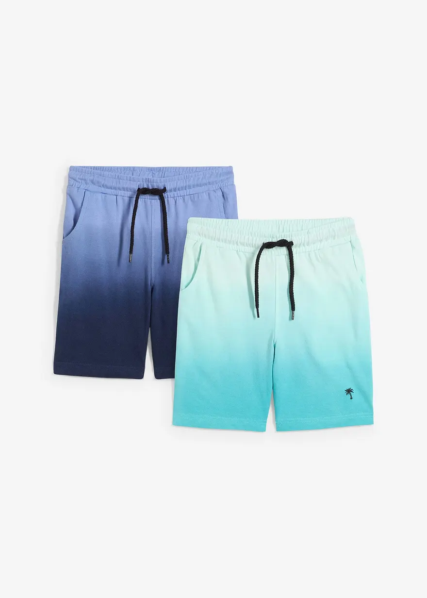 Sweat-Bermuda aus reiner Baumwolle (2er Pack)
