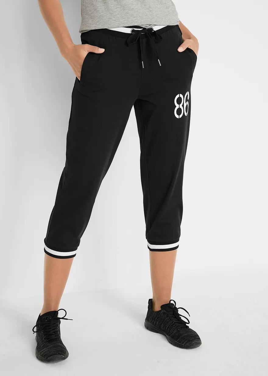 Jogginghose, 3/4-Länge aus Baumwollmix