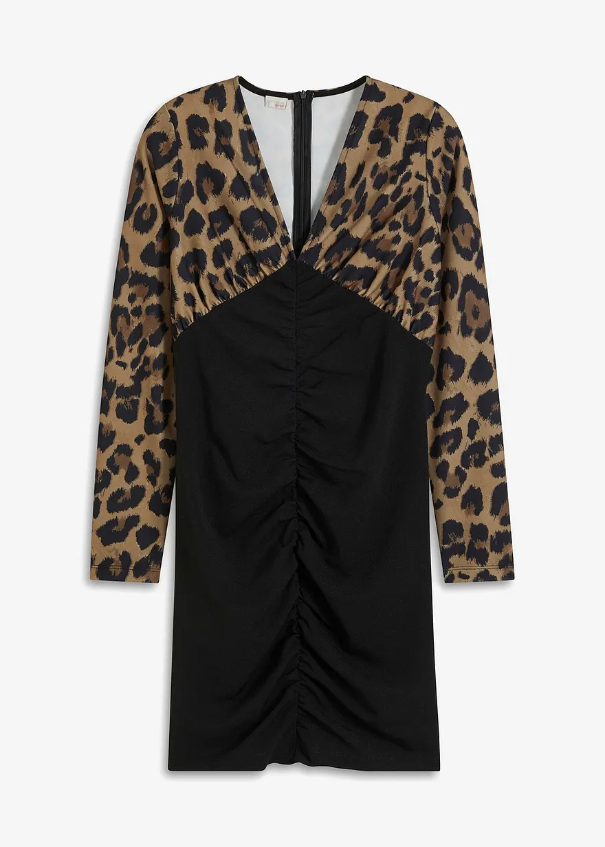 Minikleid mit Raffung