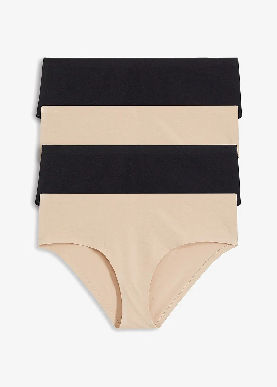 Panty (4er Pack) ohne sichtbare Abdrücke mit Bio-Baumwolle