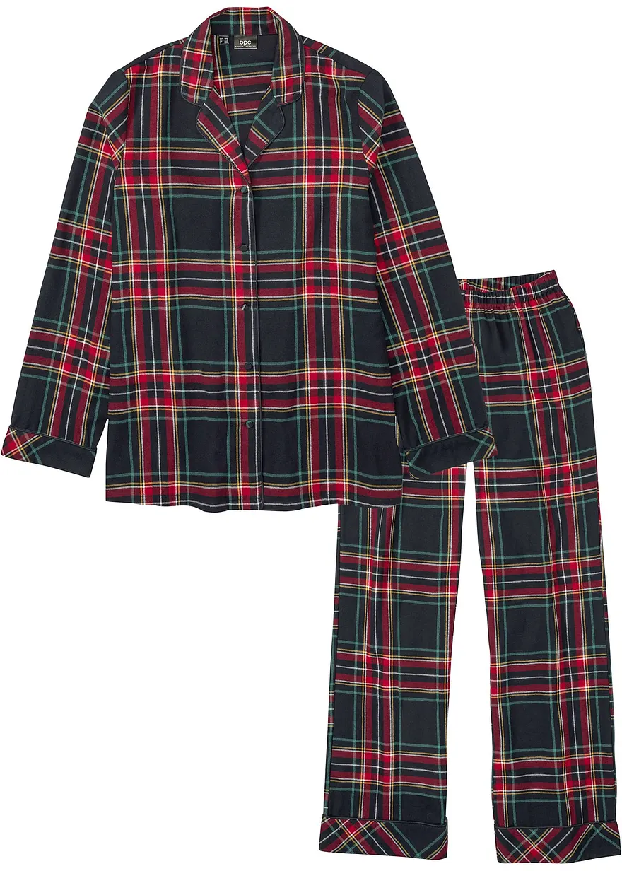 Gewebter Flanell Pyjama