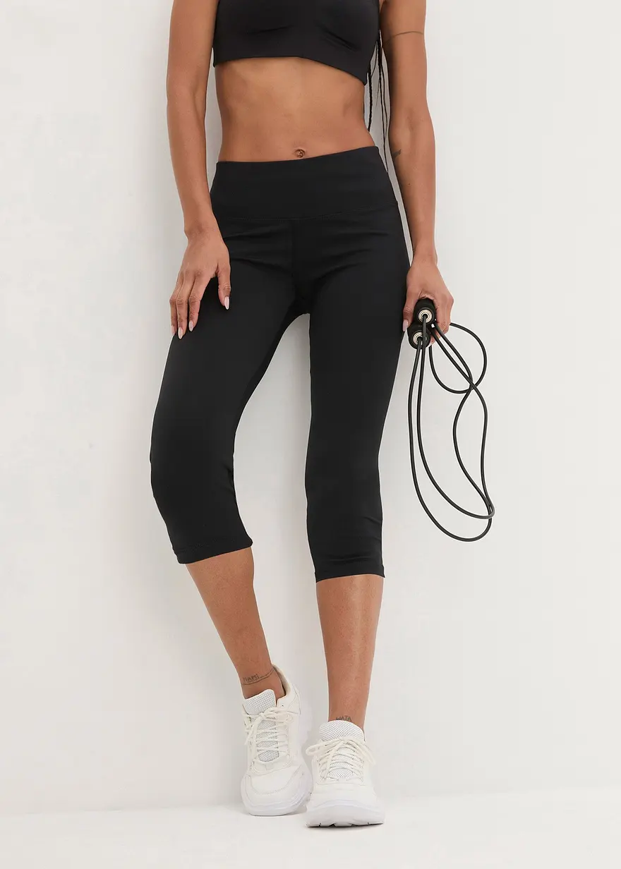 Funktions-Leggings mit Ocean Bound Plastic, Bermuda-Länge