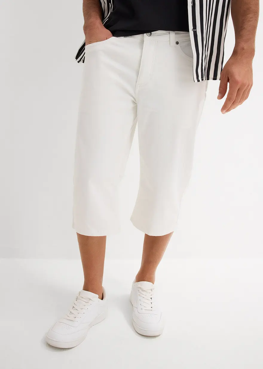 Leichte Stretch-Jeans-Long-Bermuda, Regular Fit