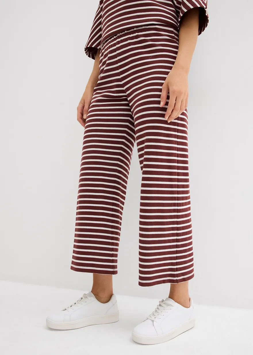 Jersey-Hose aus strukturierter Baumwolle