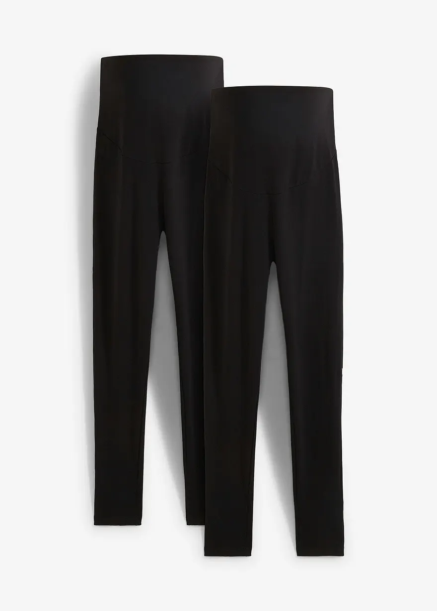 Umstandsleggings aus Bio-Baumwolle (2er Pack)
