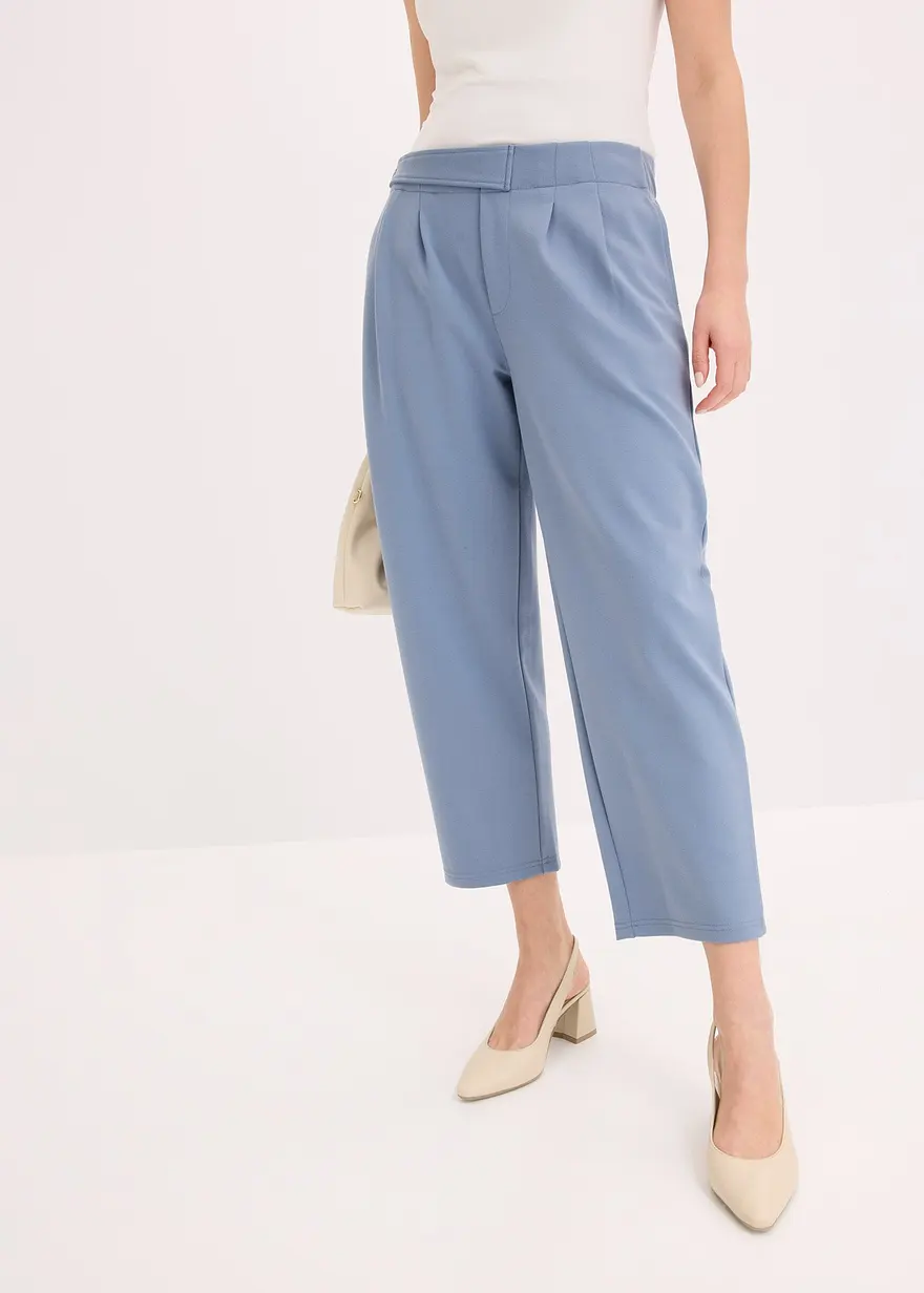 Jersey-Hose mit Bundfalten