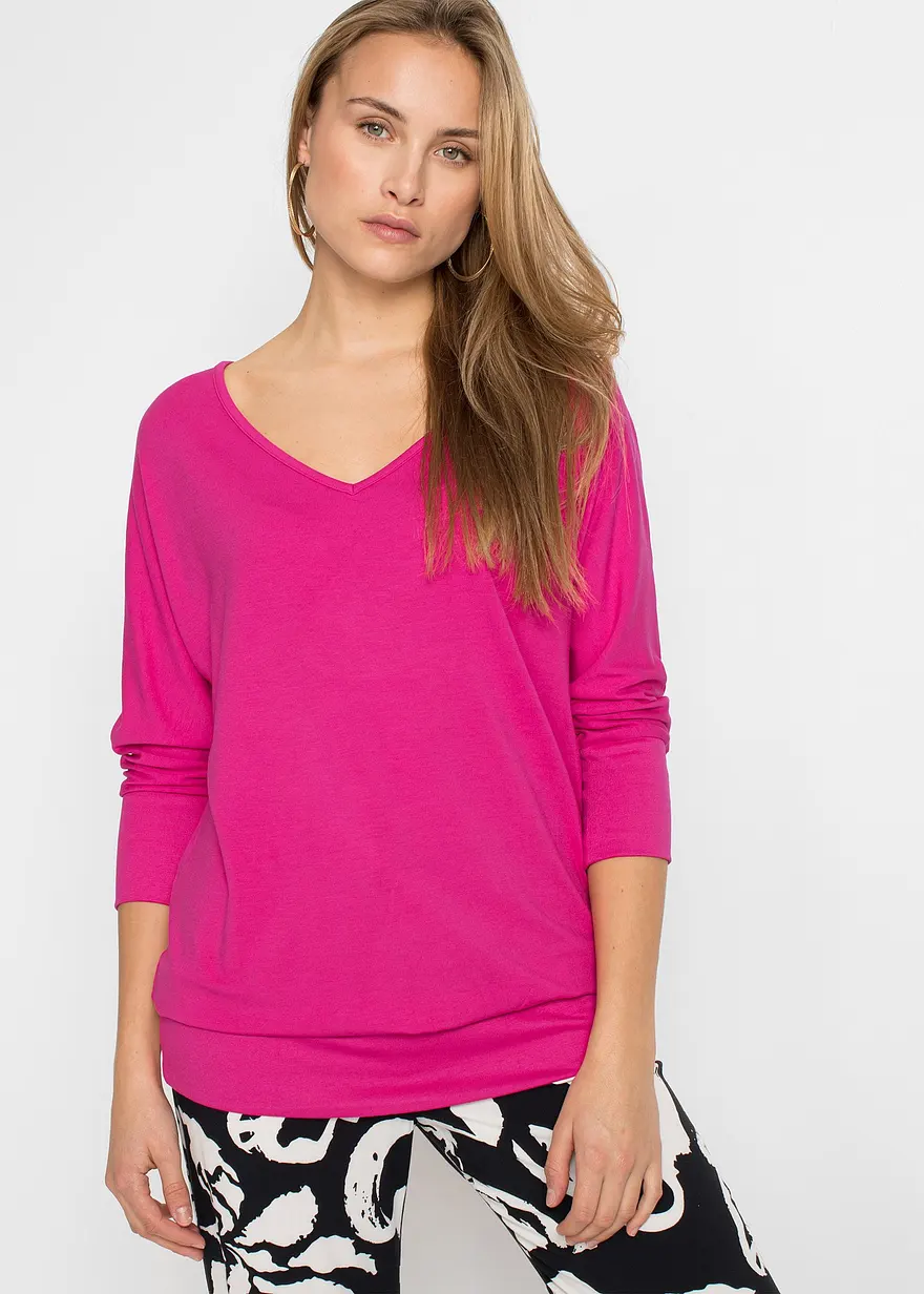 Oversized-Shirt aus fließender Viskose