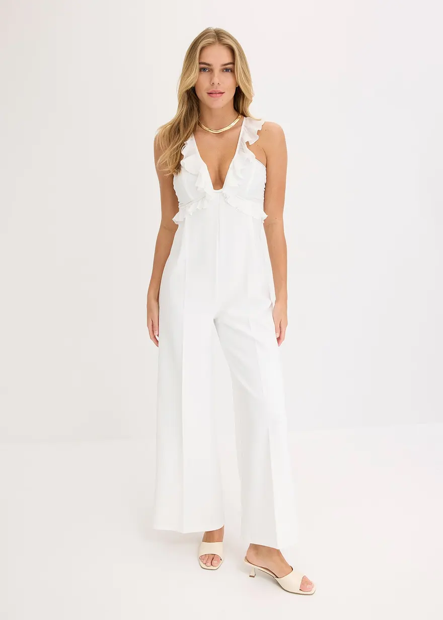 Jumpsuit mit Chiffon