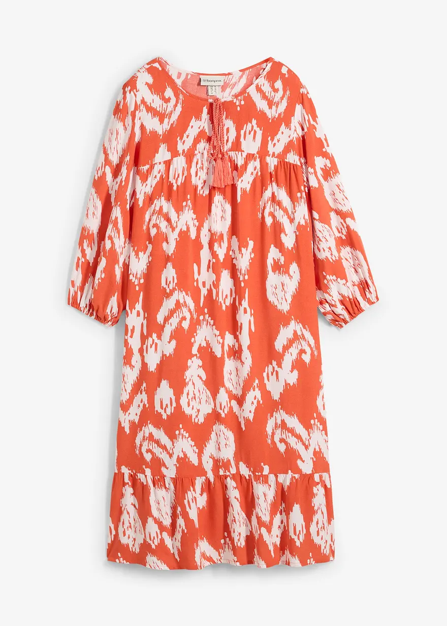 Tunika-Kleid aus reiner Viskose