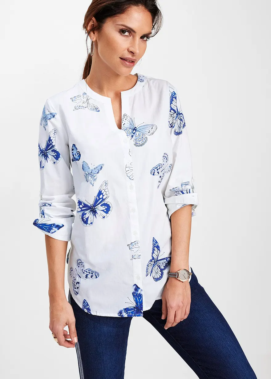 Viskose Bluse bedruckt