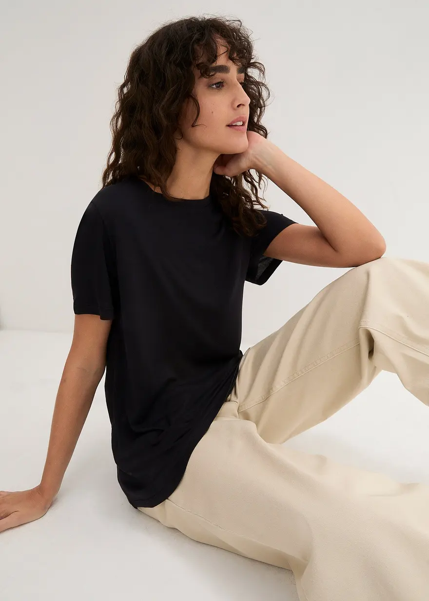 Longshirt aus softer Viskose