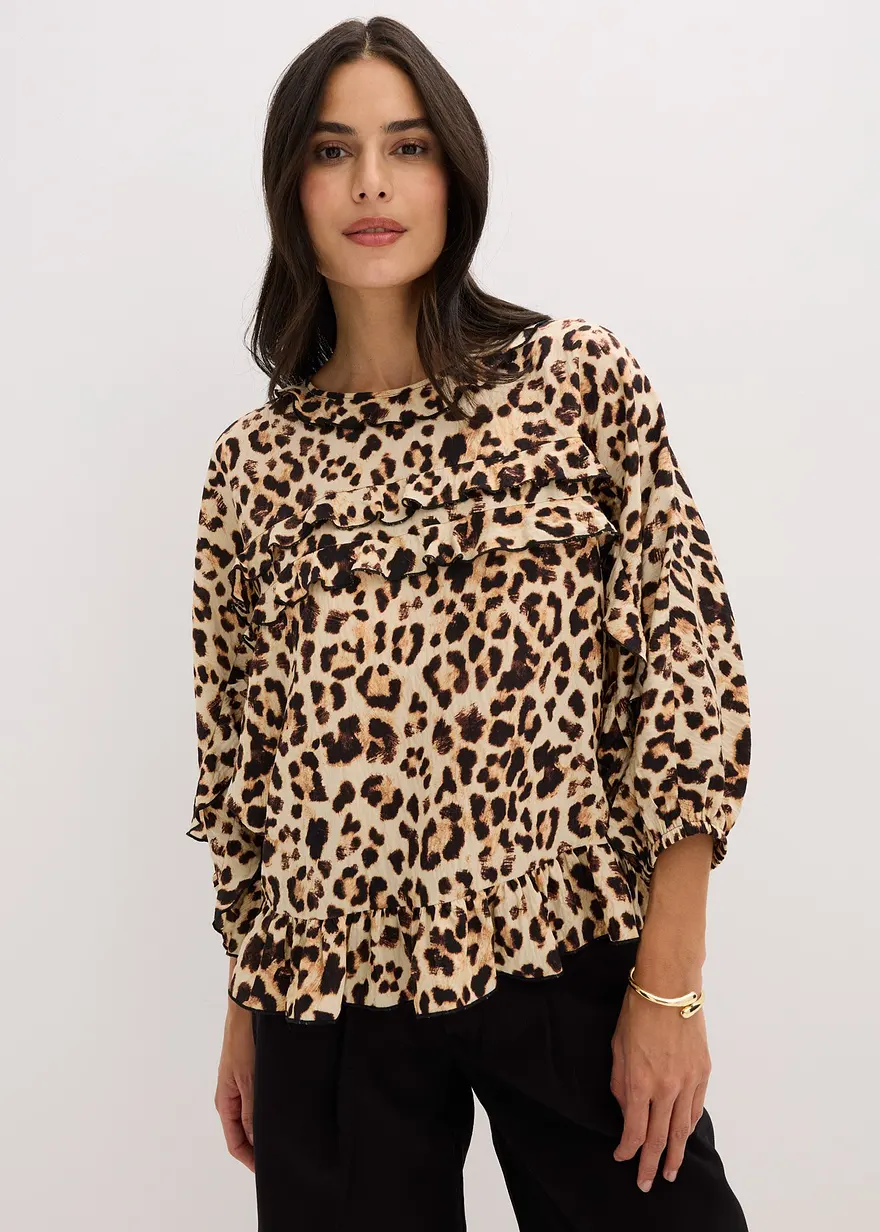 Bluse aus feinem Viskose-Mix