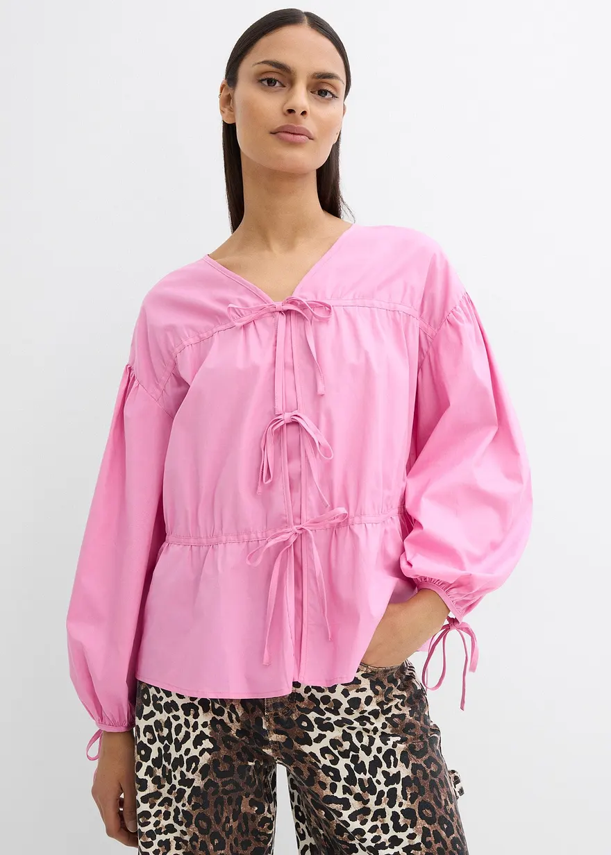 Bluse mit Schleifen
