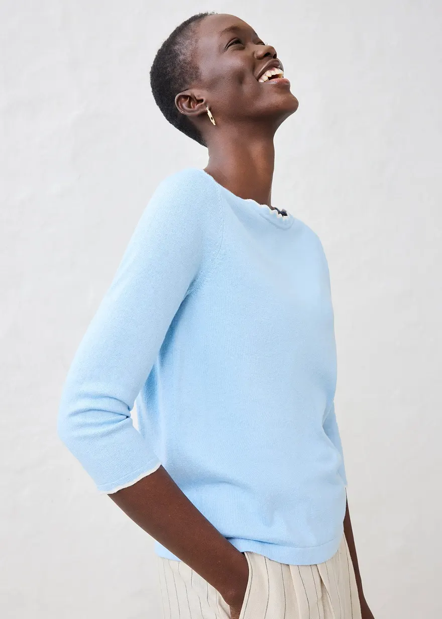 Feinstrickpullover mit Seidenanteil