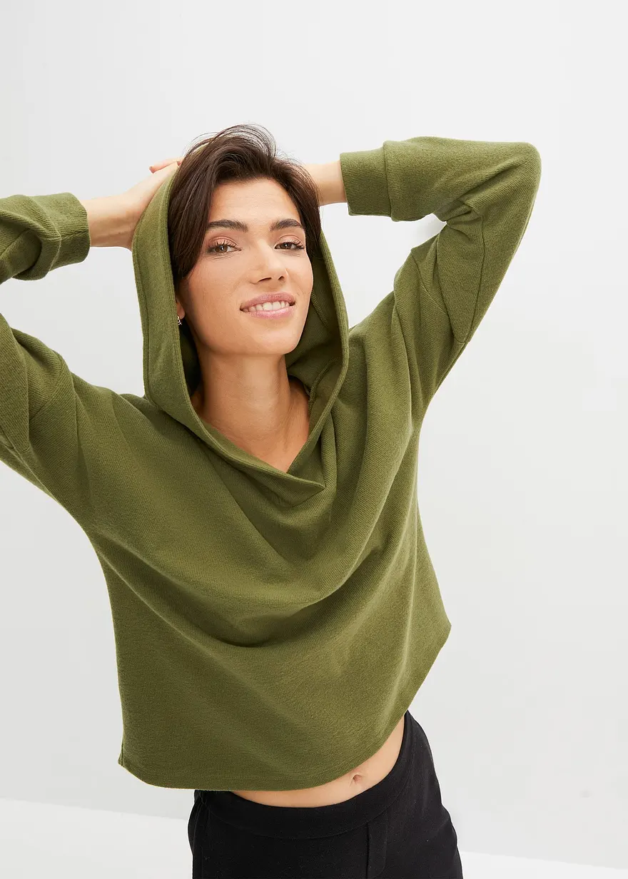 Sweatshirt in Strickoptik