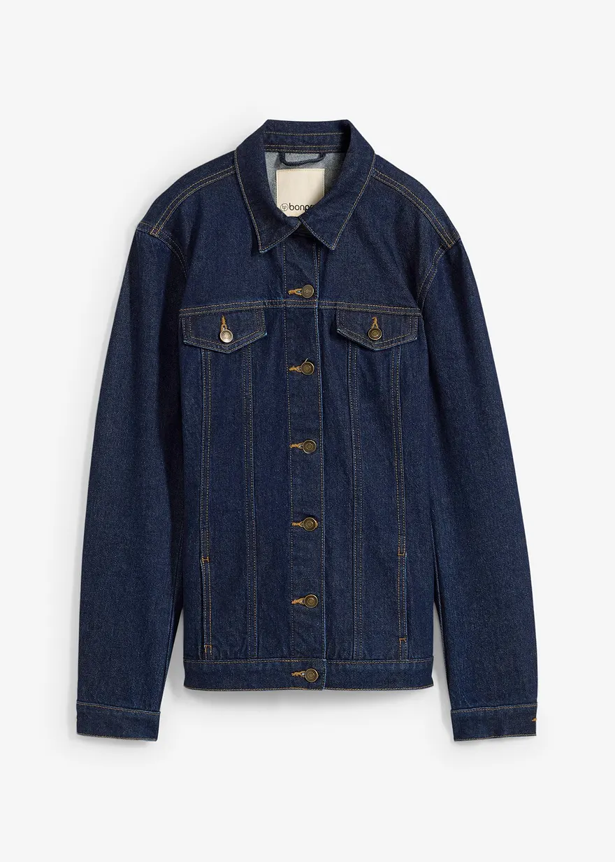 Jeansjacke, tailliert, mit Baumwolle