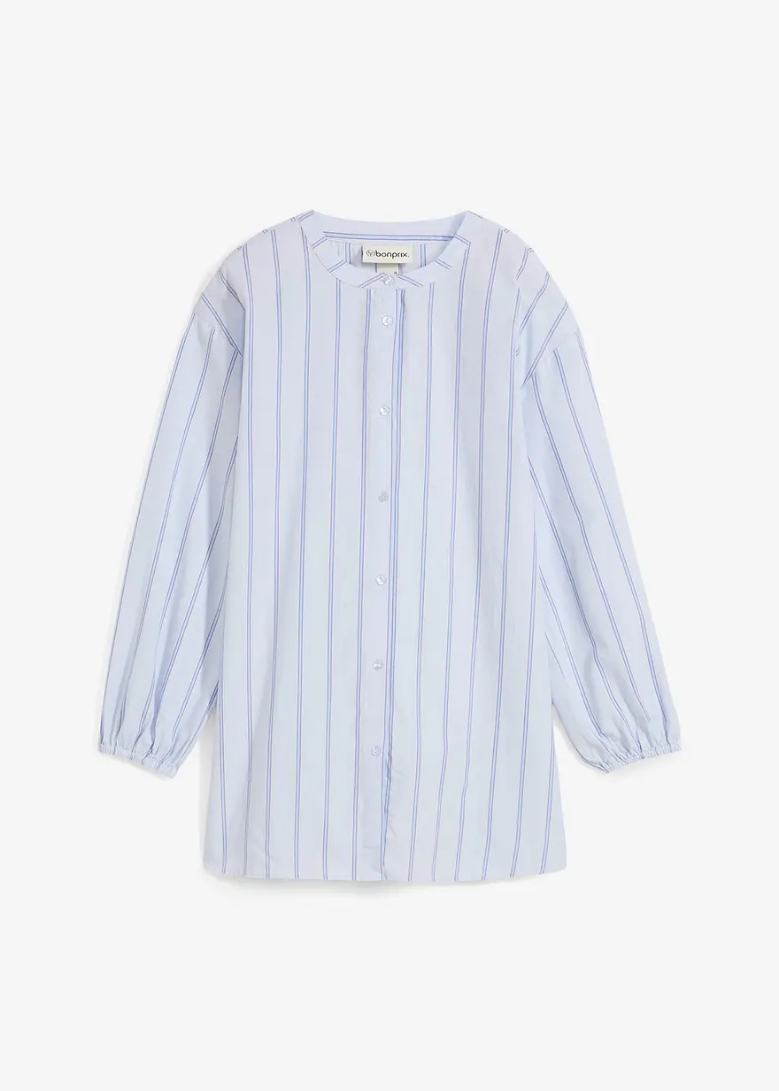 Longbluse aus Baumwollpopeline