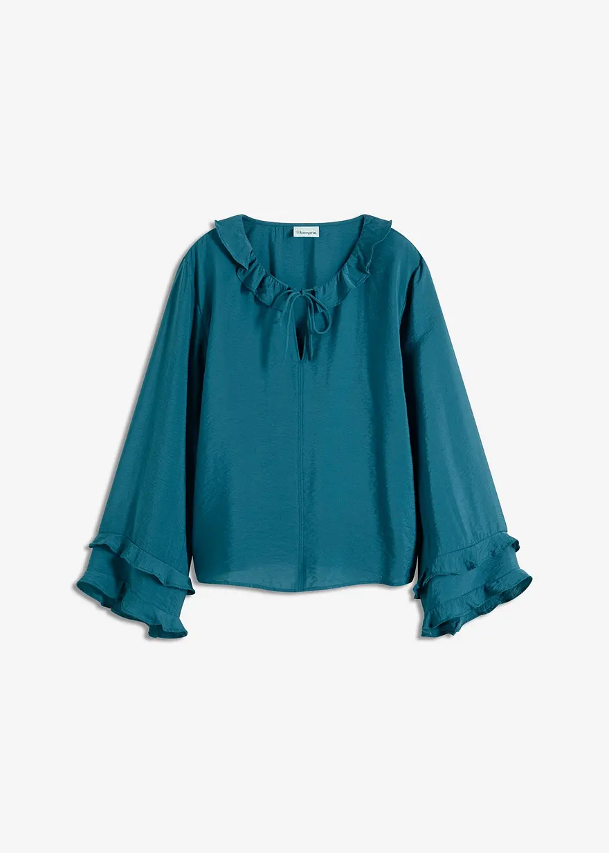 Boheme Bluse aus feinem Viskose-Mix