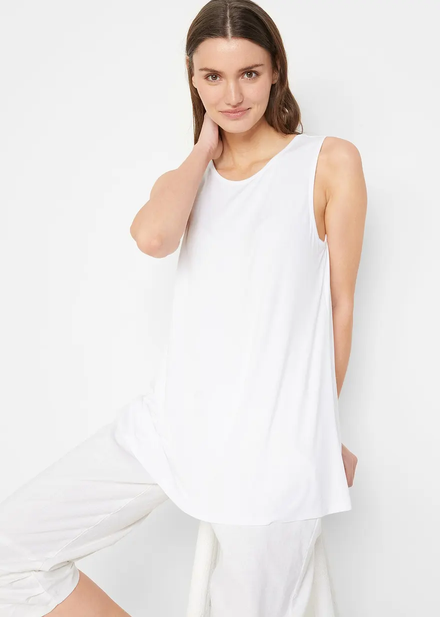 Long-Top aus softer Viskose, 2er- Pack