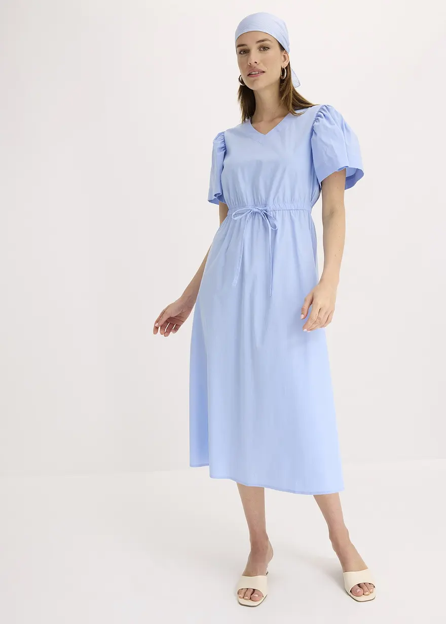 Midikleid mit weiten Ärmeln