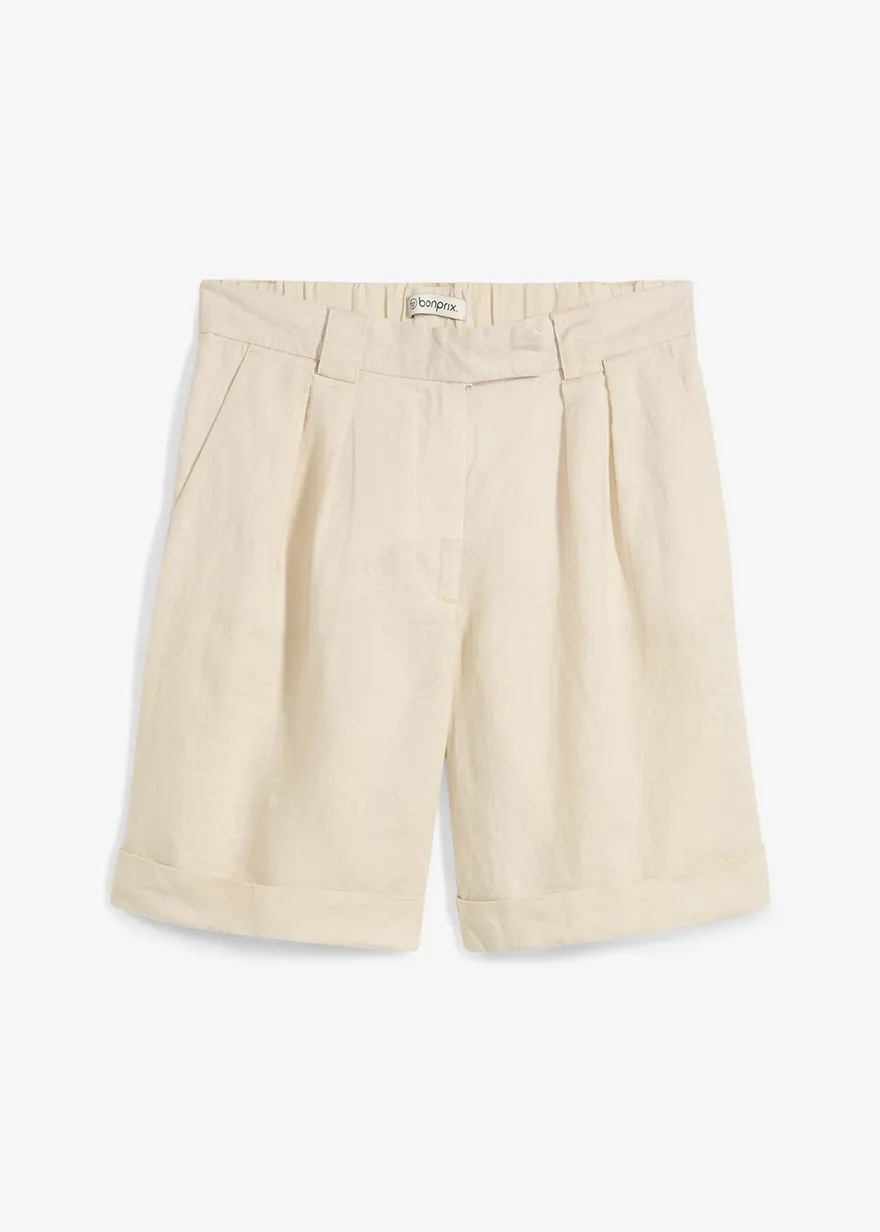 Bermudas aus reinem Leinen