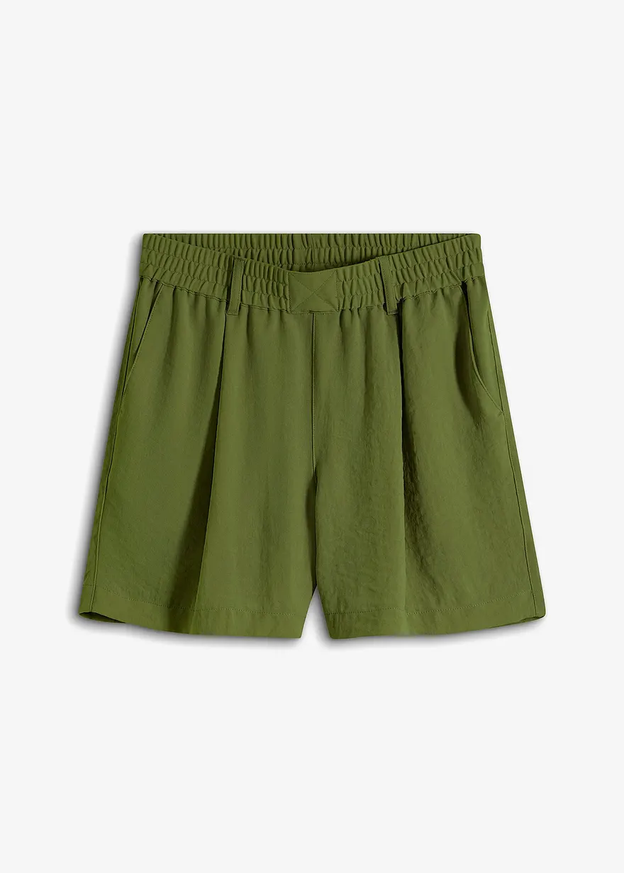 Schlupf-Shorts aus luftigem Crêpe