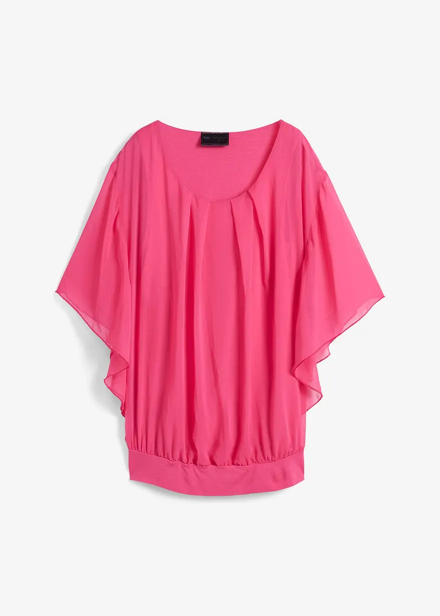 Chiffonbluse mit Untertop