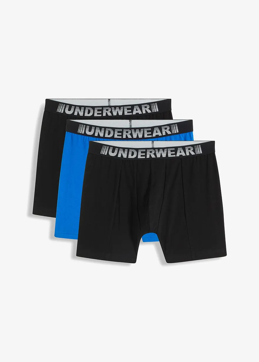 Boxershorts eng, mittlellang (3er Pack)