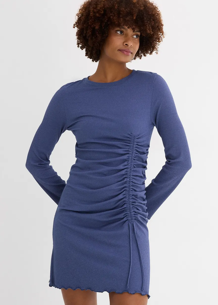 Shirtkleid mit Raffungsdetail
