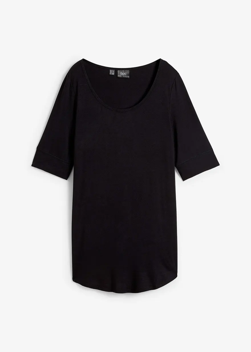 Long-Shirt aus softer Viskose
