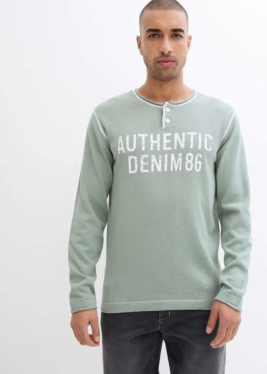 Feinstrick-Pullover aus reiner Baumwolle