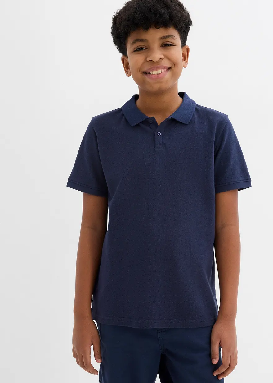 Piqué Poloshirt aus reiner Baumwolle