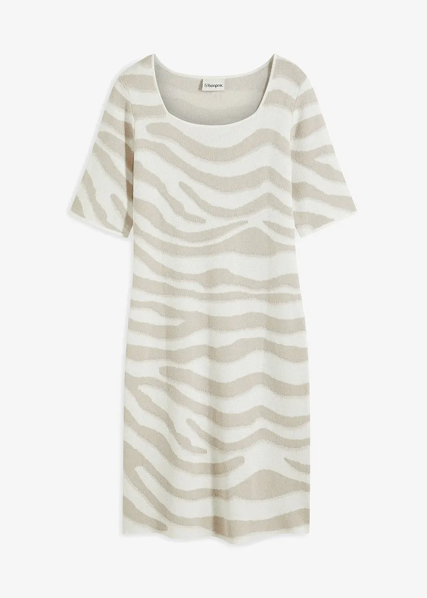 Jacquard Strickkleid
