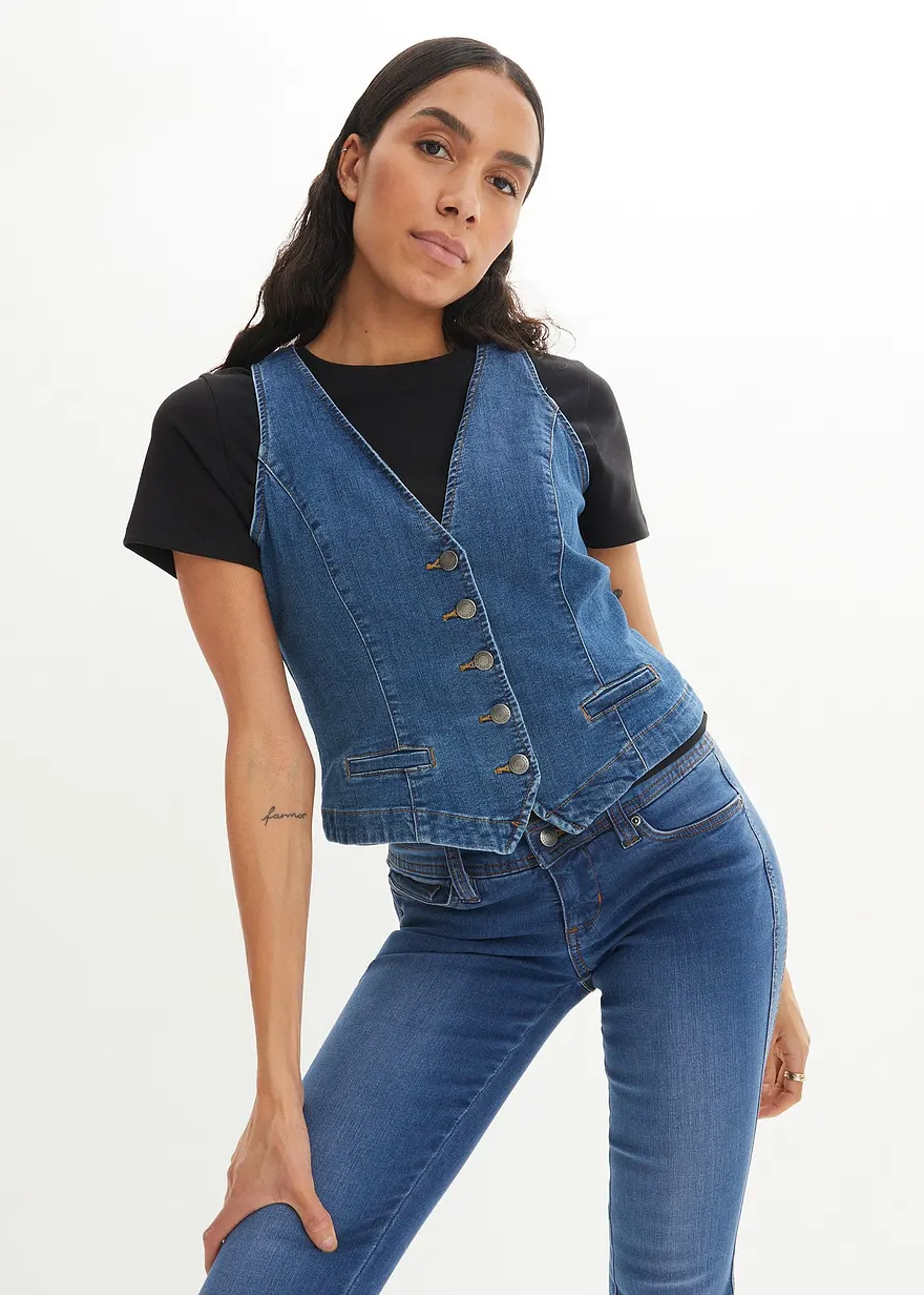 Stretch-Jeansweste