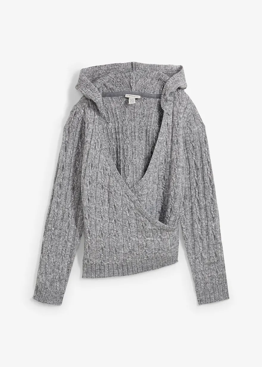 Kapuzenpullover mit asymmetrischem Saum