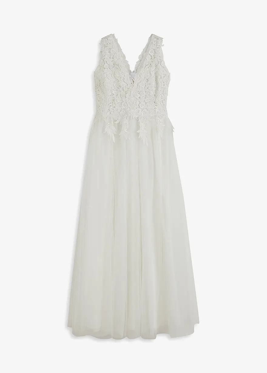 Brautkleid aus Tüll und Spitze